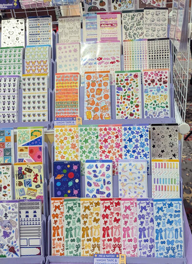 Table closeup Aug-Sept 2026 - sticker sheets